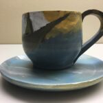 "Teacup and Plate," painted ceramic, by Gabriel Gomes Kristy Wong